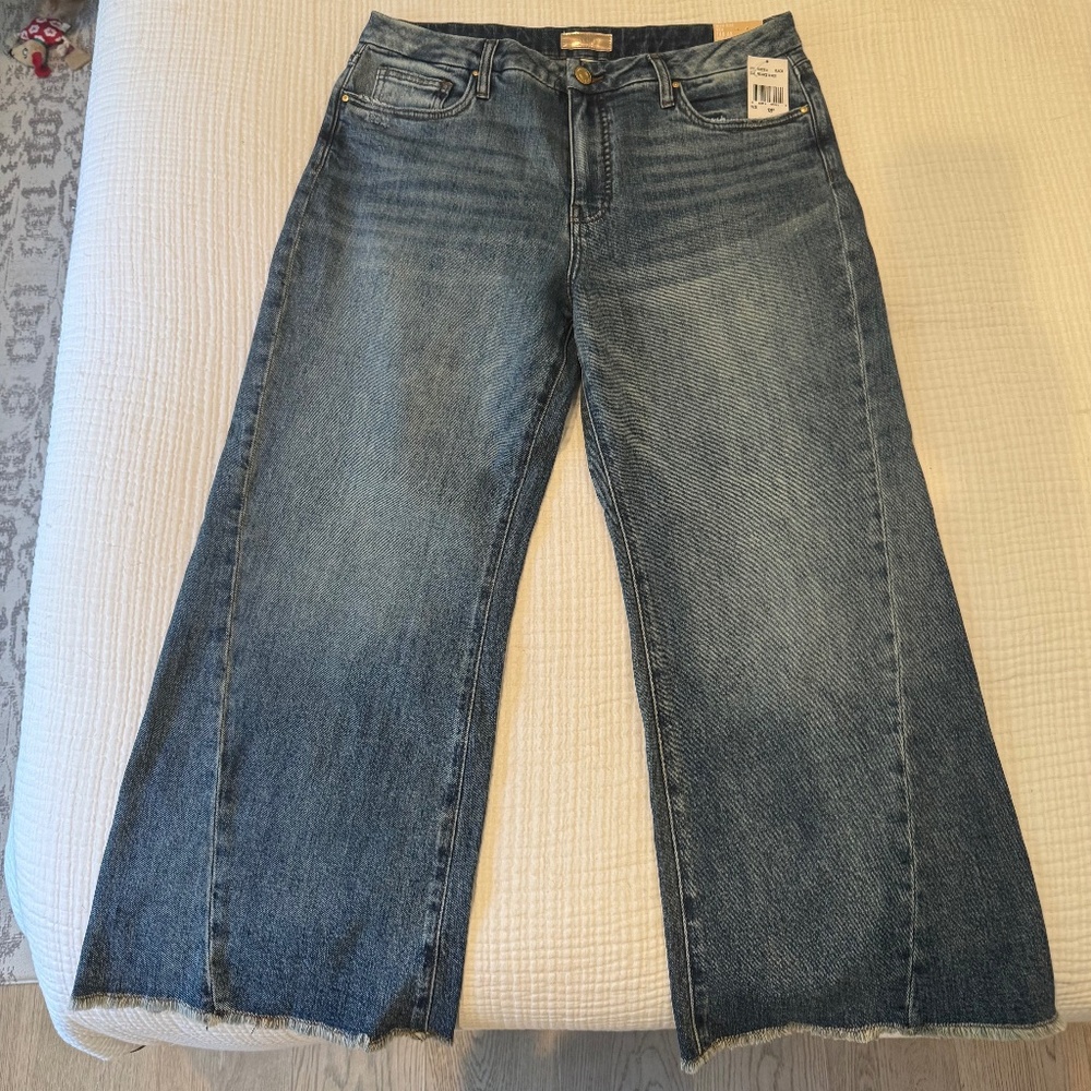 KUT FROM THE KLOTH Meg High Rise Fab Ab Wide Leg Pant/Jeans